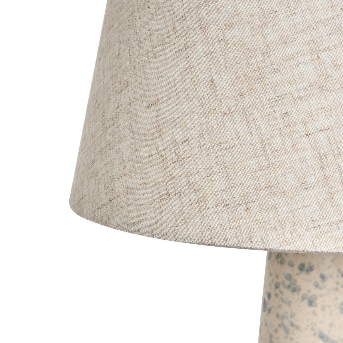 TISCHLAMPE Keramik Hellbeige Humuya - Blau/Beige, Keramik (28/28/50cm) - Beliani