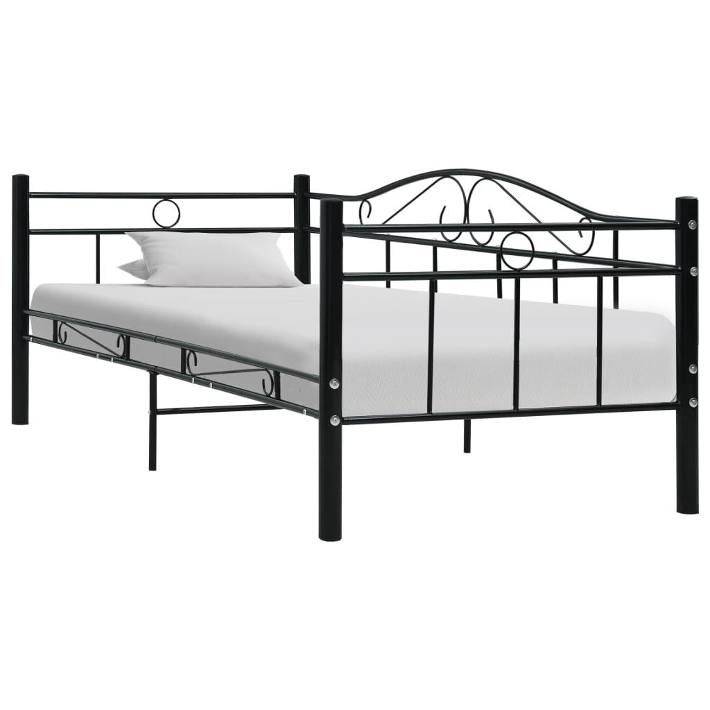 METALLBETT Ivey 97/206 cm - Schwarz, Metall (90/200cm) - Nettlife