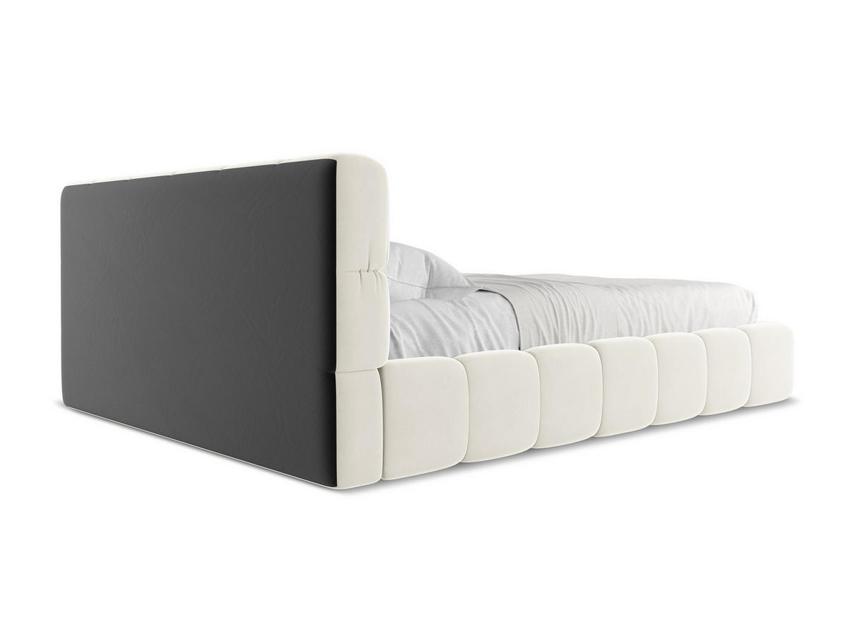 POLSTERBETT mit Bettkasten und Lattenrost 180x228 Beige - Beige/Creme, Kunststoff/Textil (160/200cm) - Makamii