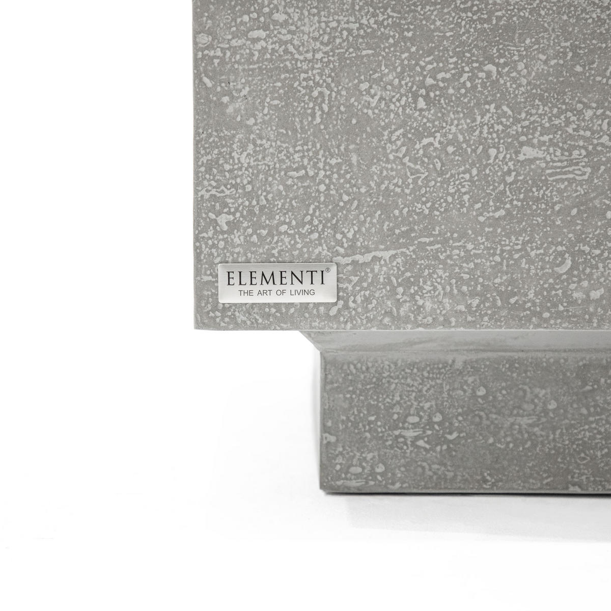 COUCHTISCH TEVERE aus GF-Beton Rechteck, Wetterbeständig, 153x77x36 cm - Grau, Naturmaterialien (153/77/36cm) - Elementi
