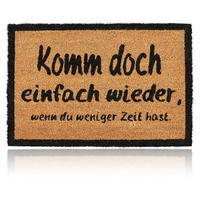 FUSSMATTE Natur Kokos Komm wieder 60x40 cm - Multicolor, Kunststoff/Textil (60/40cm) - Relaxdays