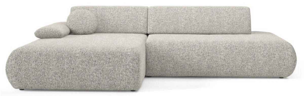 ECKSOFA Grau-Beige PENTI Ausziehbar Mit Bettkasten Links - Beige/Grau, Textil (286/173.5cm) - Sepro Meble