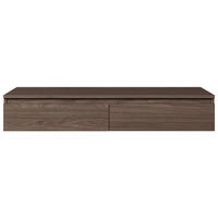 HÄNGESCHREIBTISCH / SCHMINKTISCH Bemmi Nussbaum Wisconsin 120 cm - Dunkelbraun, Holzwerkstoff (50/120/19cm) - Selsey