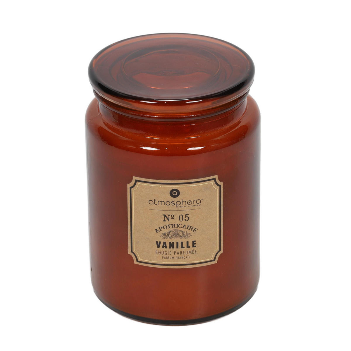 DUFTKERZE im Dekoglas 10/10/14,5 cm - Orange, Glas (10/14.5cm) - Atmosphera Createur d´interieur