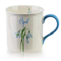 BECHER Mes blau 8.5/10/9 cm Porzellan - Blau, Keramik (0.32L) - Mondex