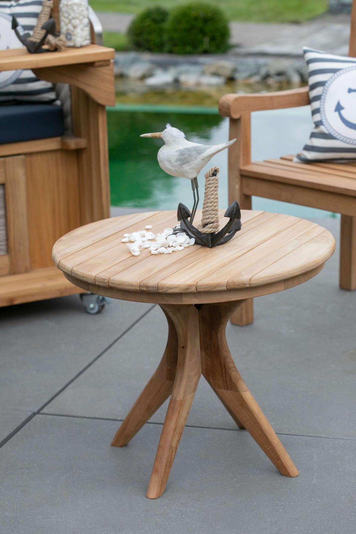 BEISTELLTISCH Burton - Naturfarben, Holz (60/60/50cm) - Mr. Deko