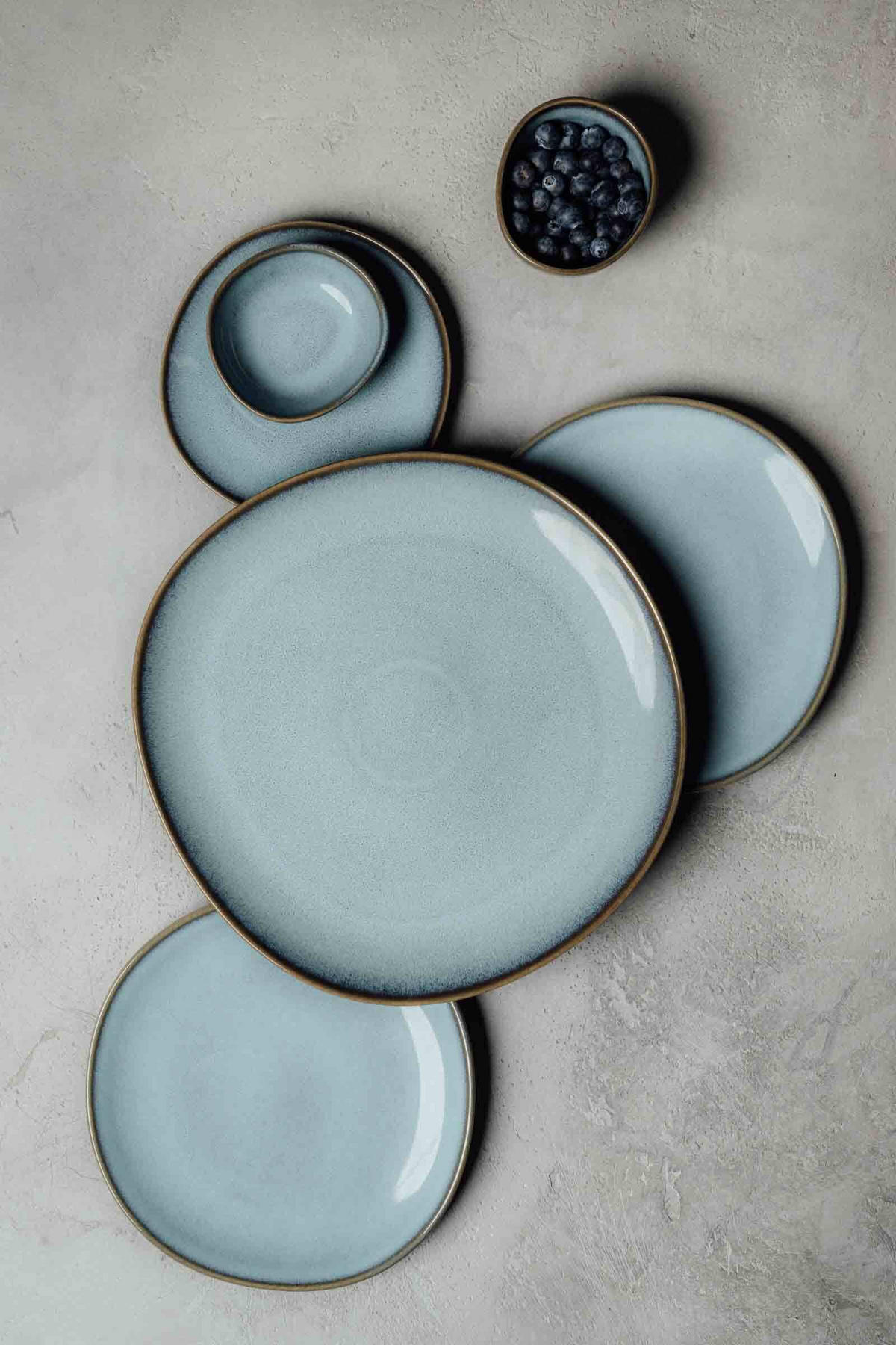 TAFEL-SET Lave Glacé 4er Set - Türkis, Keramik (1/1/1cm) - like.Villeroy & Boch