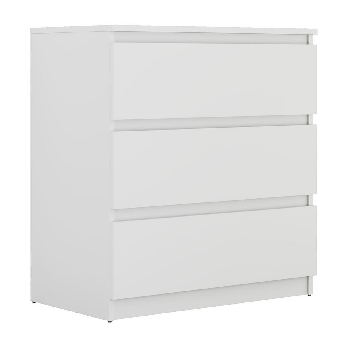 HIGHBOARD HANA M3 Weiß - Weiß, Holzwerkstoff (70/75/40cm) - Lookway