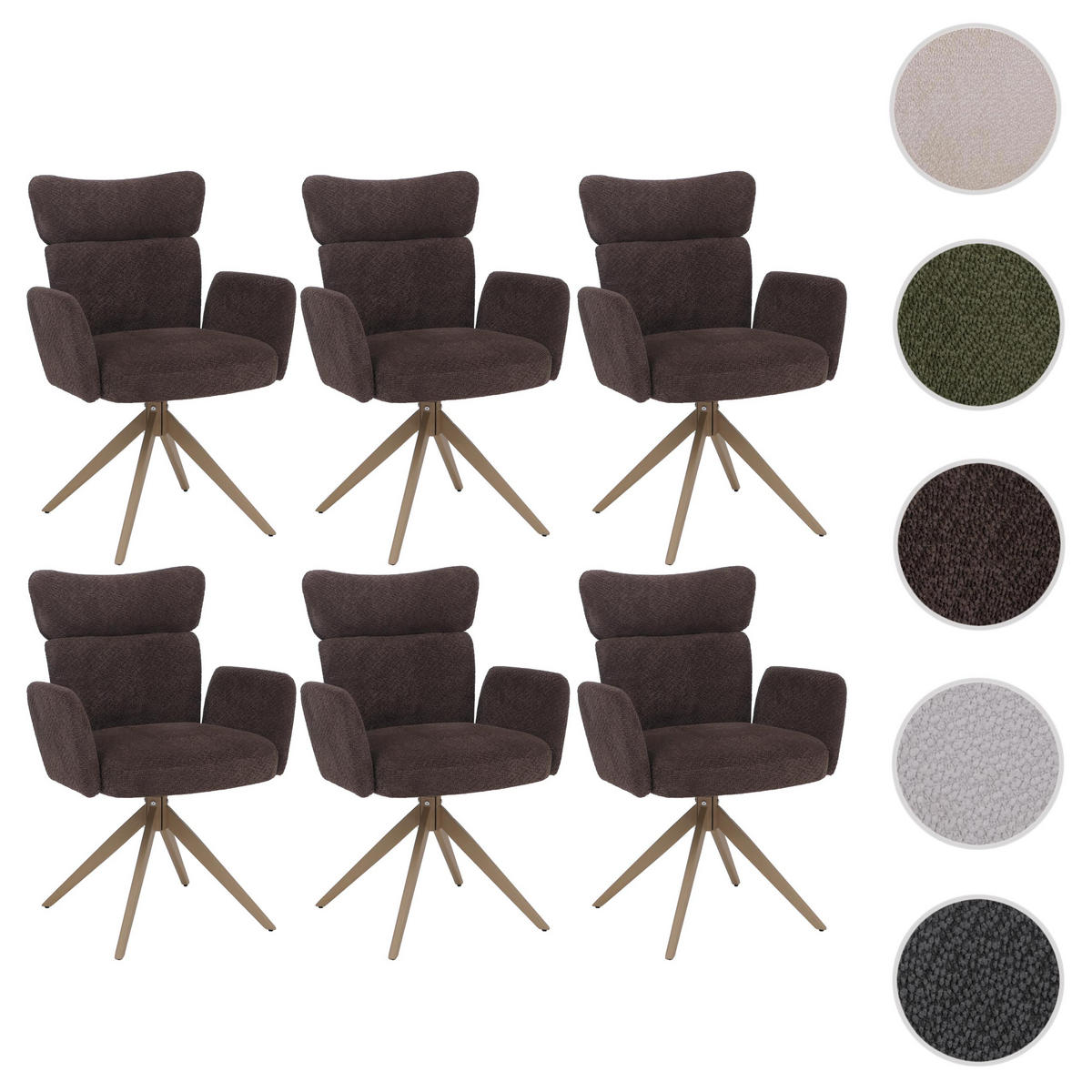 ESSZIMMERSTUHL Dunkelbraun - Dunkelbraun, Textil (63/92/58cm) - MCW