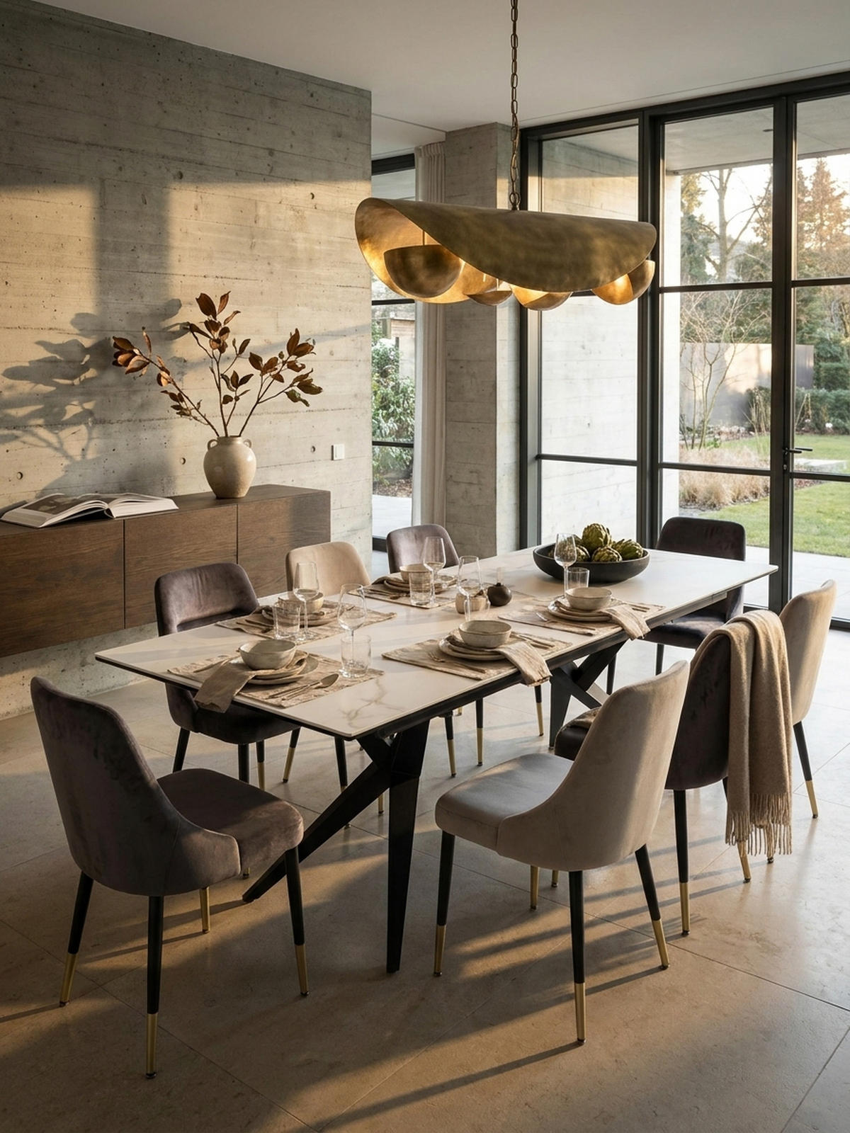 ESSTISCH Ausziehbar Keramik Glas Marmoroptik Groß, Weiß 180x95x76 cm - Schwarz/Weiß, Keramik/Metall (95/180/76cm) - KADIMA DESIGN