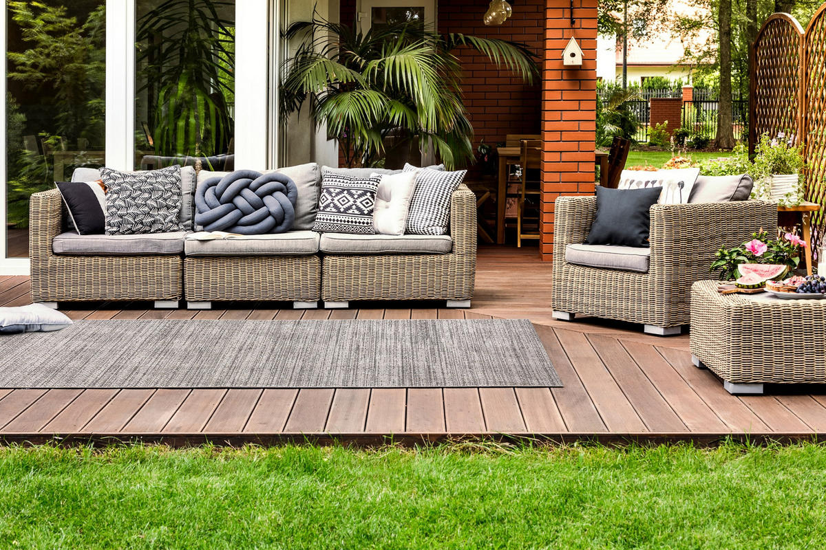 LÄUFER SIZAL FLOORLUX 100/110 cm - Grau, Textil (100/110cm) - rugsX