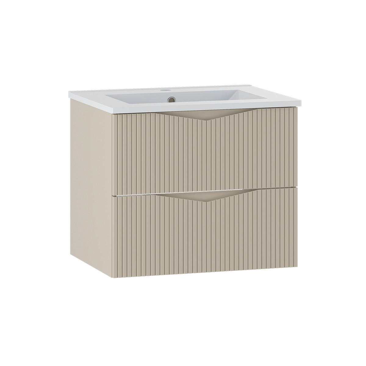 WASCHTISCH 60cm Tao Kaschmir - Beige, Holzwerkstoff (60/50/45.8cm) - Petits-meubles