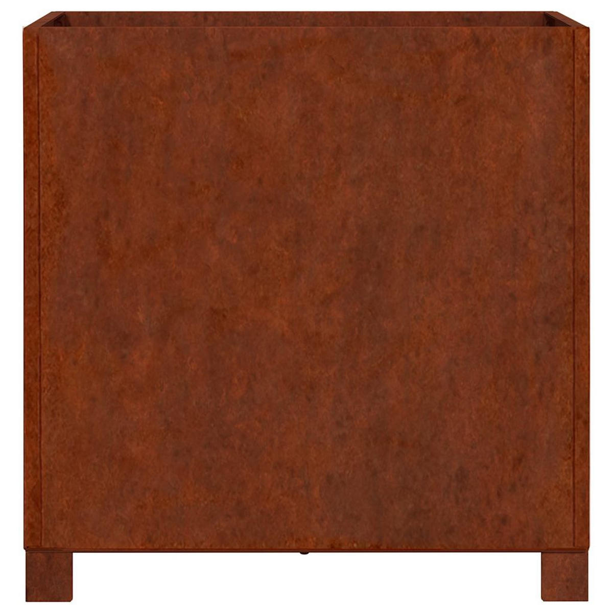 HOCHBEET mit Beinen 50/50/50 cm, aus Cortenstahl, Rostig, 2er-Set - Rostfarben, Metall (47/50/49cm) - vidaXL