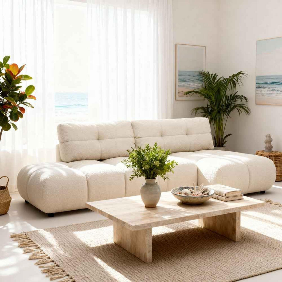ECKSOFA Milorya Multicolor - Multicolor, Textil (230/90/170cm) - Pillovely
