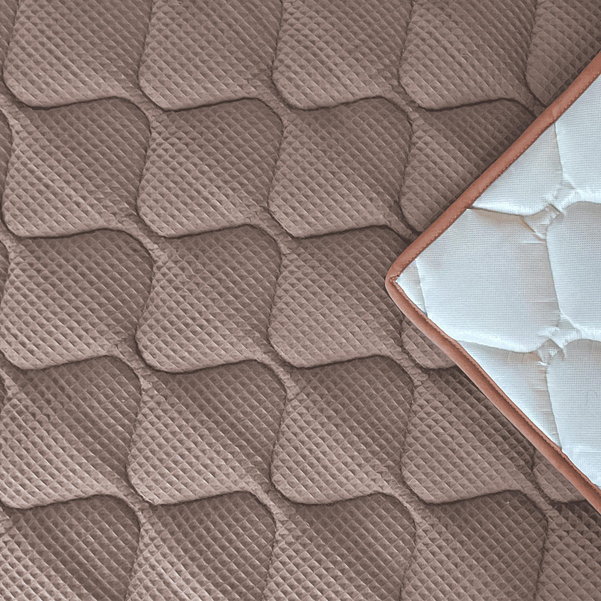 KRABBELDECKE 130x150cm Cappuccino - Cappuccino, Textil (130/150cm) - Sanosoft