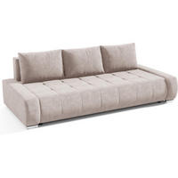 SCHLAFSOFA Draco 3-Sitzer, mit Bettkasten, Beige - Beige, Textil (240/85/110cm) - Beautysofa