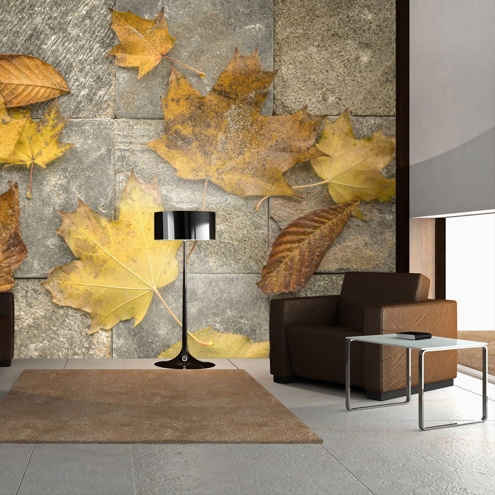 VLIESTAPETE Grau 200/154 cm - Gelb/Grau, Textil (200/1cm) - KUNSTLOFT