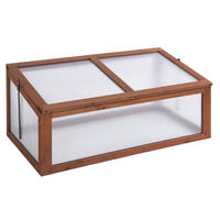 GEWÄCHSHAUS 100/40/65 cm Braun aus Holz mit aufklappbarer Abdeckung - Braun, Holz (65/40/100cm) - OKMYHOME