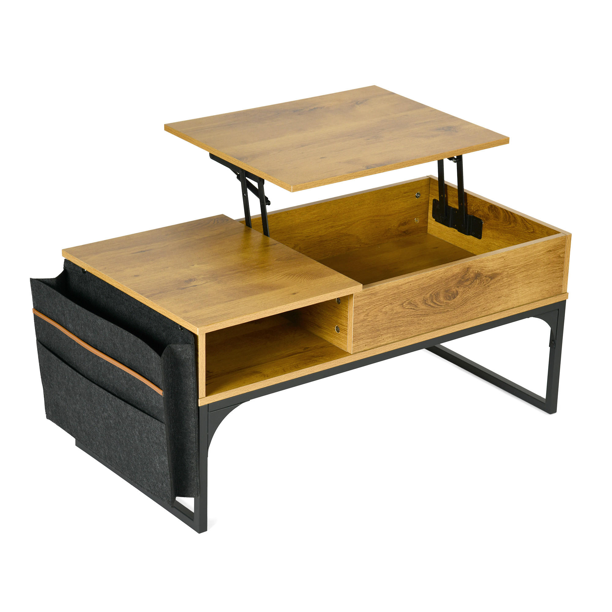 COUCHTISCH MDF in Eichenoptik - Eichefarben, Holzwerkstoff (100/48/50cm) - Meubles Cosy