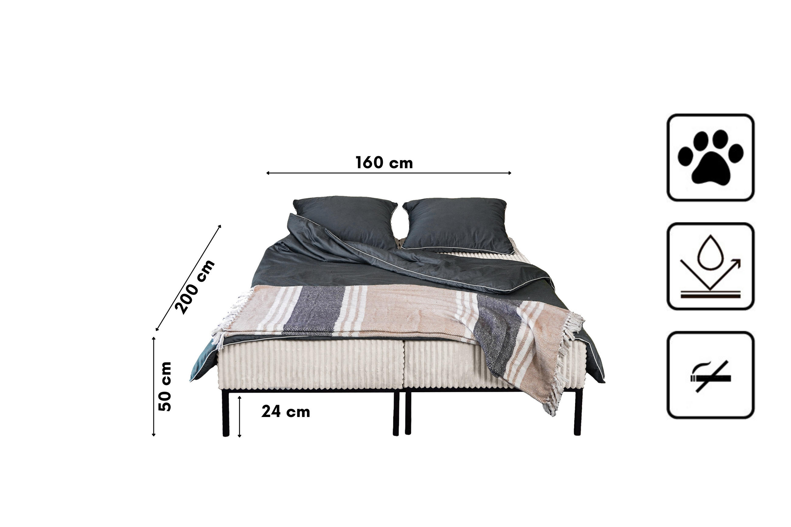 Thumbnail - Kaiser Möbel Ecksofa, Ecru, Textil, L-Form,L-Form, 160x145 cm, Wohnzimmer, Sofas & Couches, Wohnlandschaften, Ecksofas