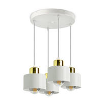 PENDELLEUCHTE Roller - Goldfarben/Weiß, Metall (30/30/70cm) - kiki design