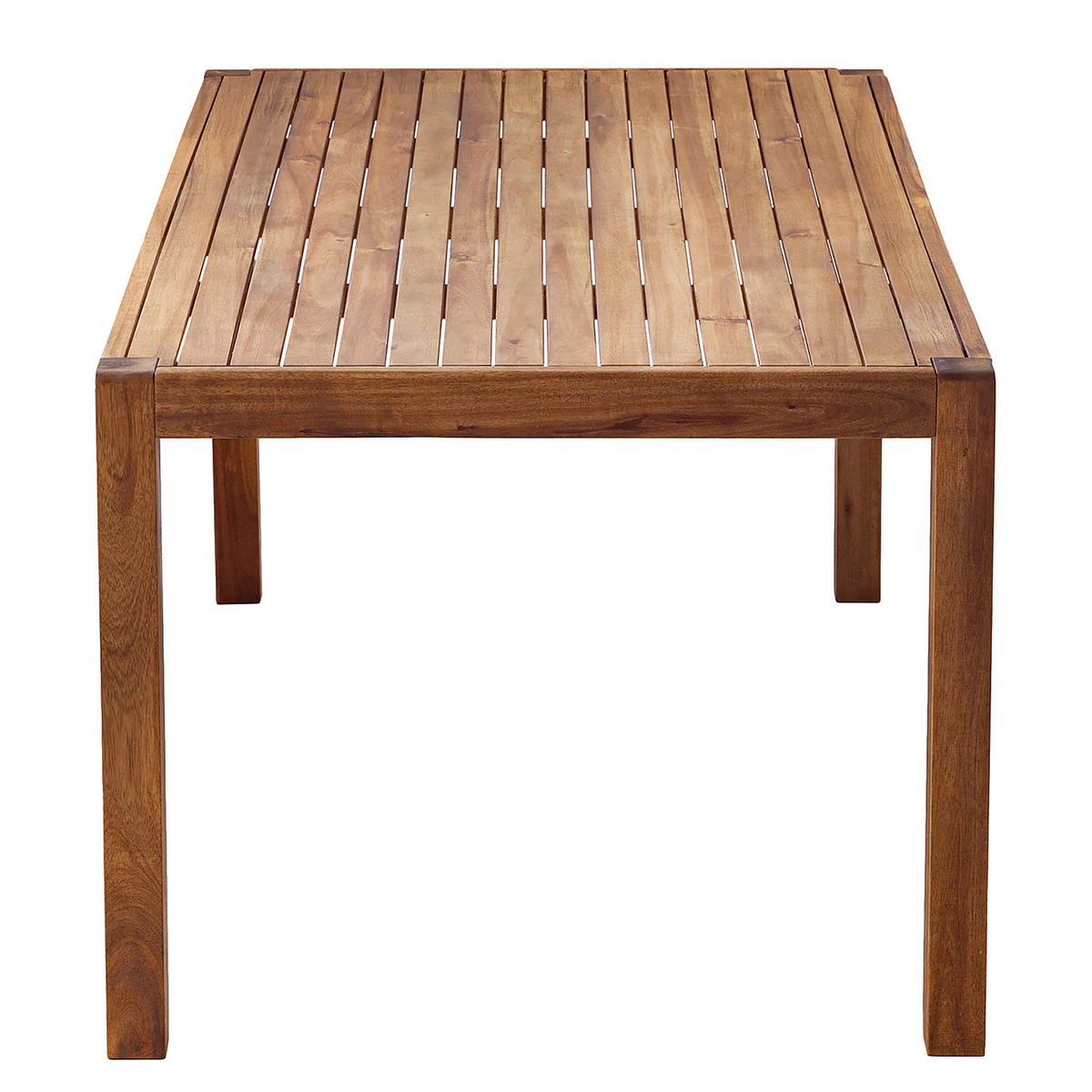 DINING-LOUNGESET - 7-teilig - Akazie massiv / Polyester - Braun / Beige - Beige/Braun, Holz/Textil - home24