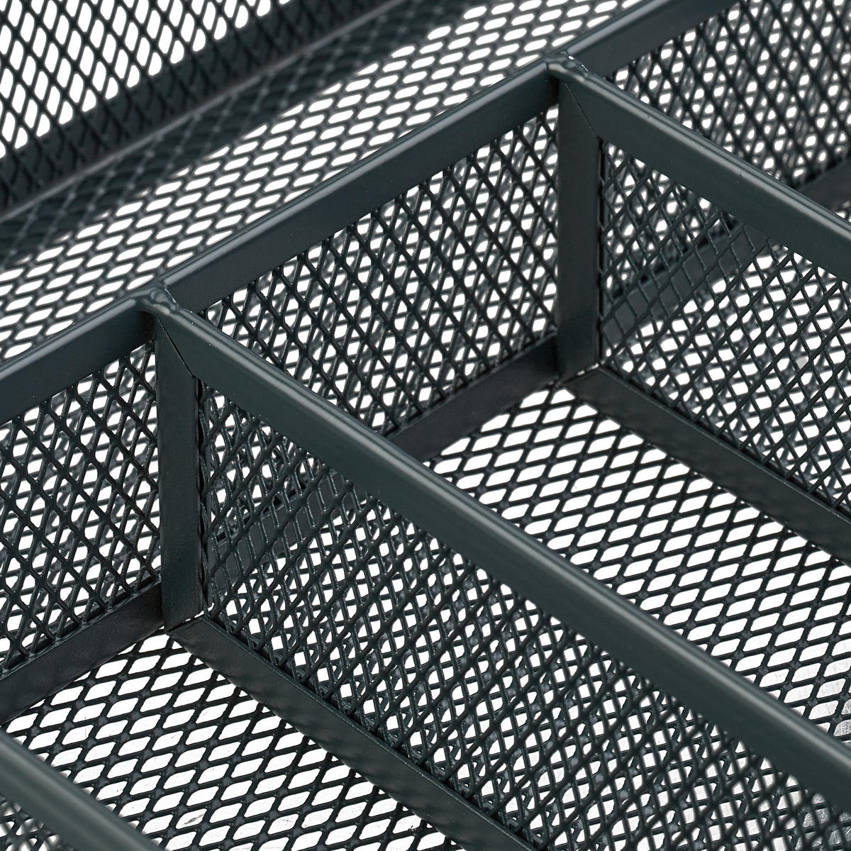 BESTECKKASTEN - Anthrazit, Metall (23.5/5/32cm) - Relaxdays