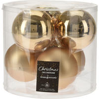 CHRISTBAUMKUGEL Santa Lila Gold 8/8/8 cm Kunstoff - Goldfarben, Kunststoff (8/8/8cm) - Mondex