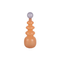 VASE Alegre 15/15/43 cm - Orange, Glas (15/43cm) - Present Time