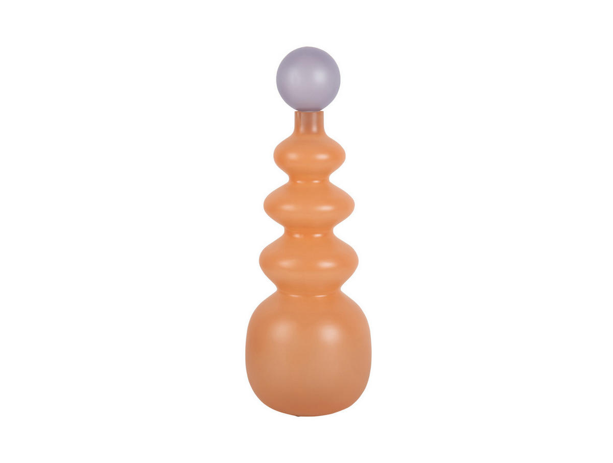 VASE Alegre 15/15/43 cm - Orange, Glas (15/43cm) - Present Time