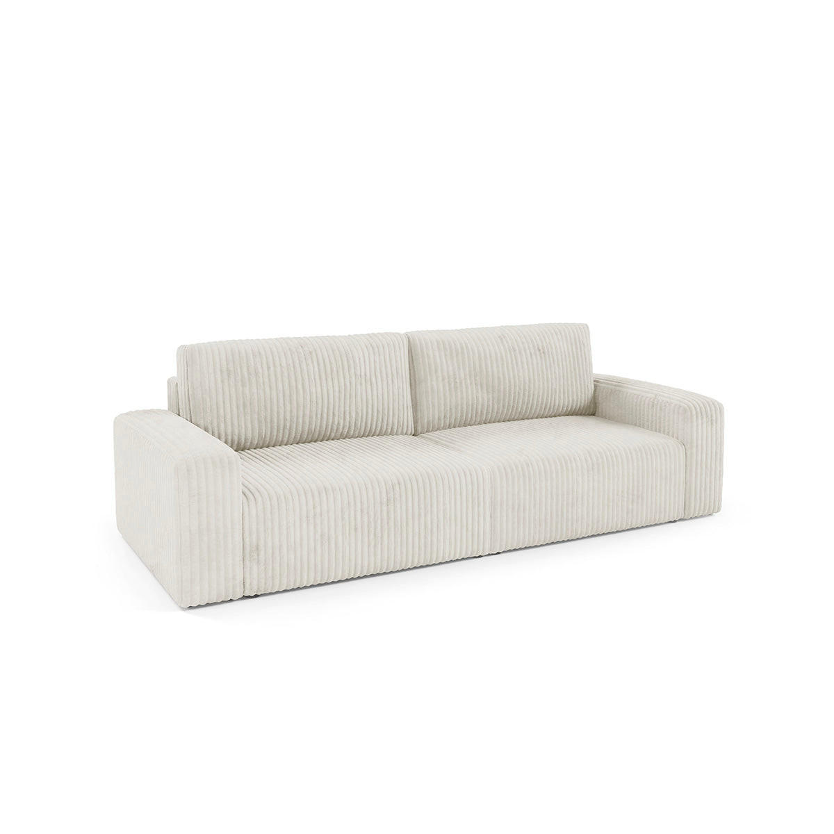SOFA Angela 3 Sitzplätze Weiß - Weiß, Holz (252/86/105cm) - Petits-meubles