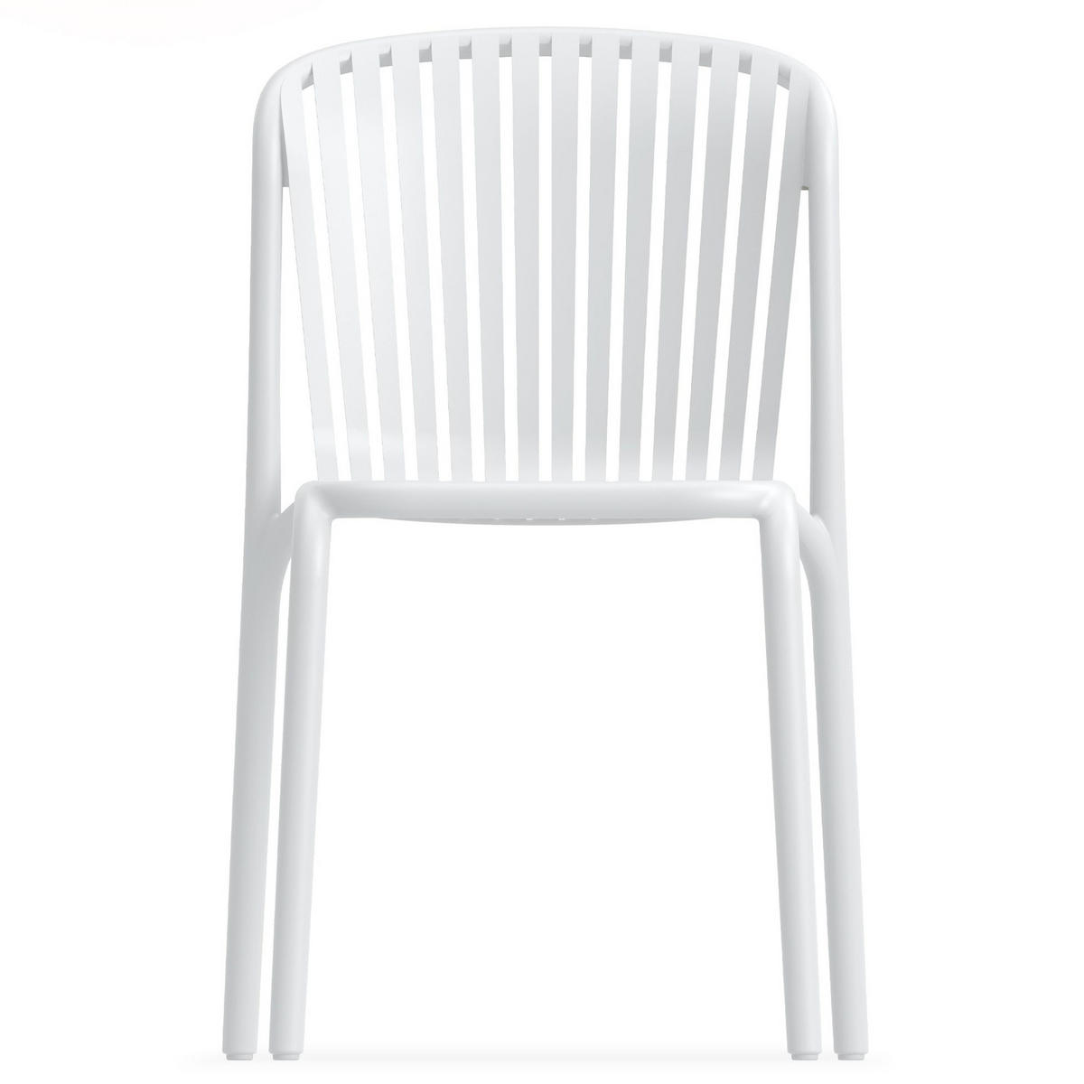 GARTENSTUHL FICCARI 4-er Set, Weiß - Weiß, Kunststoff (52/82.5/53cm) - KONSIMO®