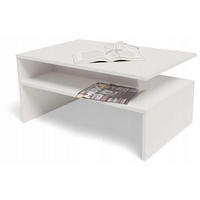 COUCHTISCH BOSTON EX3 Weiß 90/60/45 cm - Weiß, Holzwerkstoff (60/90/45cm) - Matkam Möbel