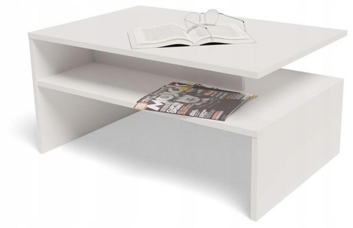 COUCHTISCH BOSTON EX3 Weiß 90/60/45 cm - Weiß, Holzwerkstoff (60/90/45cm) - Matkam Möbel
