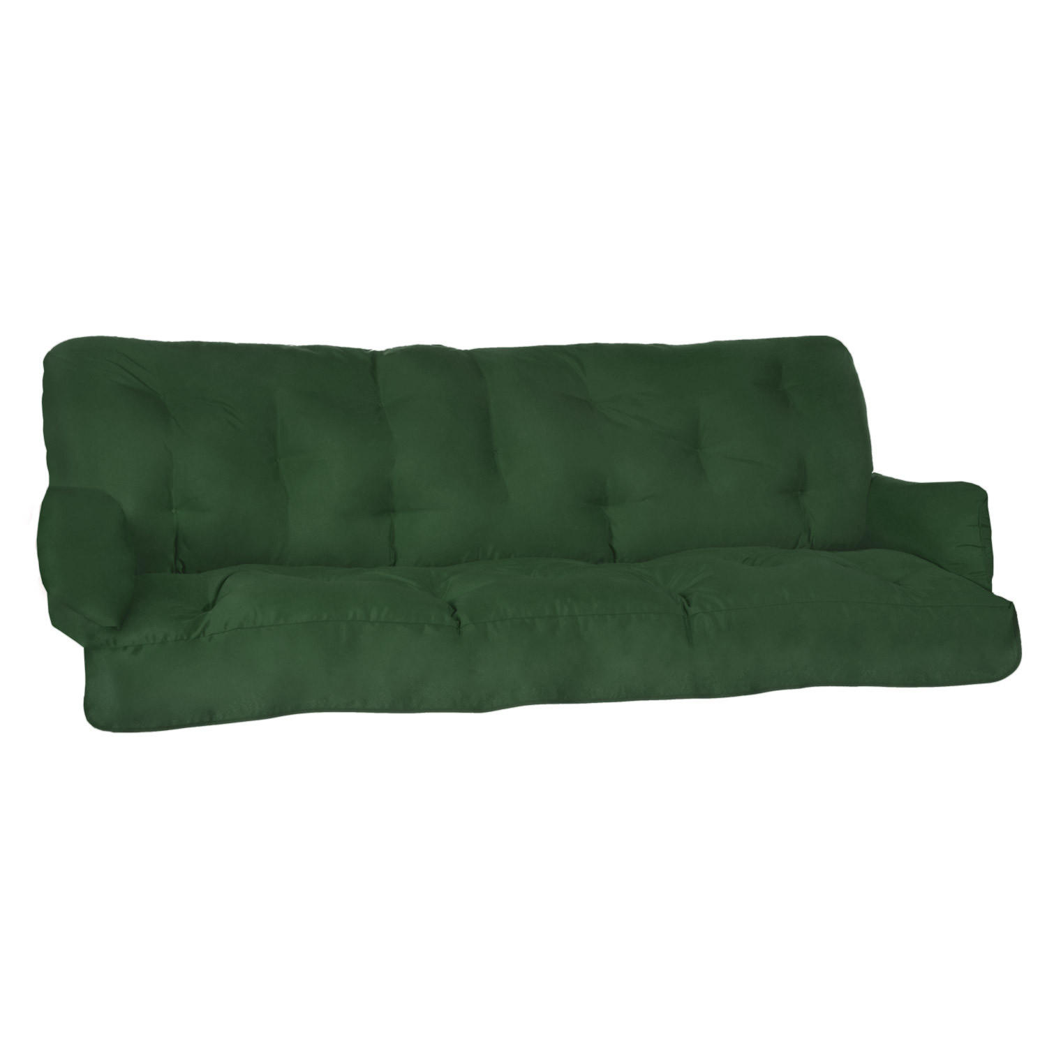 AUFLAGE für Hollywoodschaukel Flair HS 180/50/8cm Dunkelgrün - Dunkelgrün, Textil (50/8/180cm) - Beautissu 