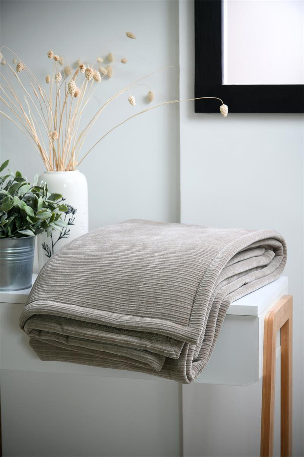 PLÜSCHDECKE Clayton 130/160 cm - Beige, Textil (160/130cm)