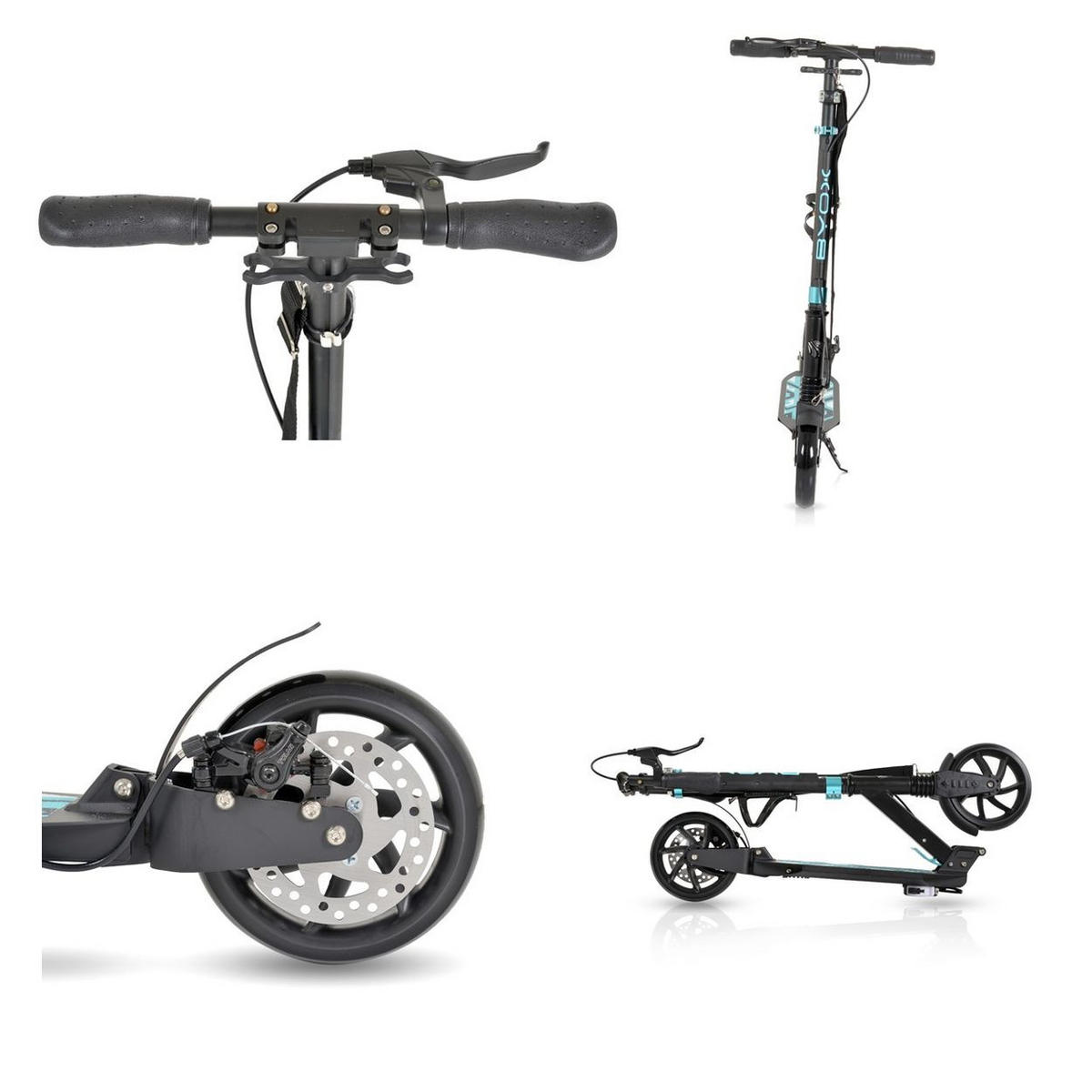 KINDERROLLER Plexus blau Bremse Stoßdämpfer Flaschenhalter bis 100 kg - Blau, Metall (93/40/80cm)