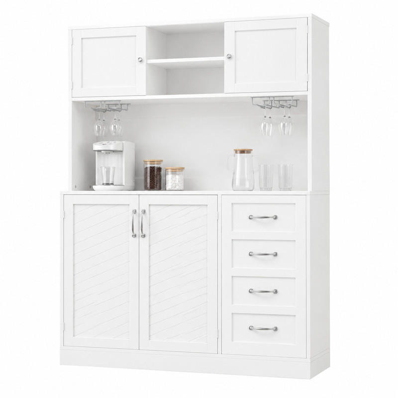 Meubliv Buffetschrank Weiß 40x188x120 cm