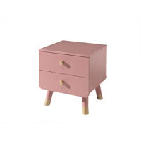 NACHTKOMMODE Kamillah 43x40x45 MDF Terra Rosa - Rosa, Holzwerkstoff (43/45/40cm) - 58aufmkessel
