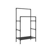KLEIDERSTÄNDER JUBA - Schwarz, Metall (83/157/45cm) - Hansiro