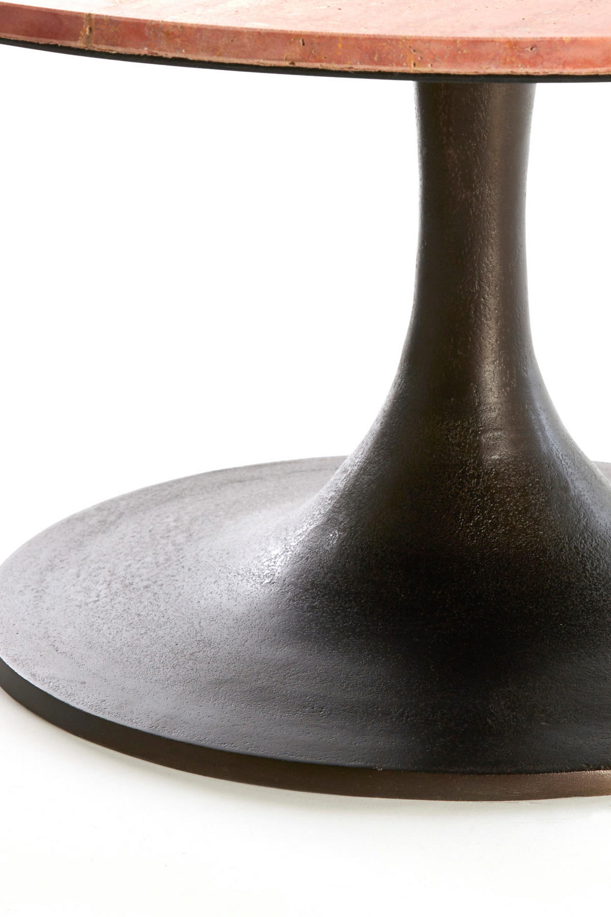 BEISTELLTISCH Dolin Rot Ø75/38 cm - Rot, Metall (75/75/38cm) - Light & Living