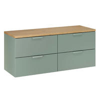 SKRINKA POD UMÝVADLO 120.6cm Oria Zelená - zelená, kompozitné drevo (120.6/50/46.5cm) - Petits-meubles