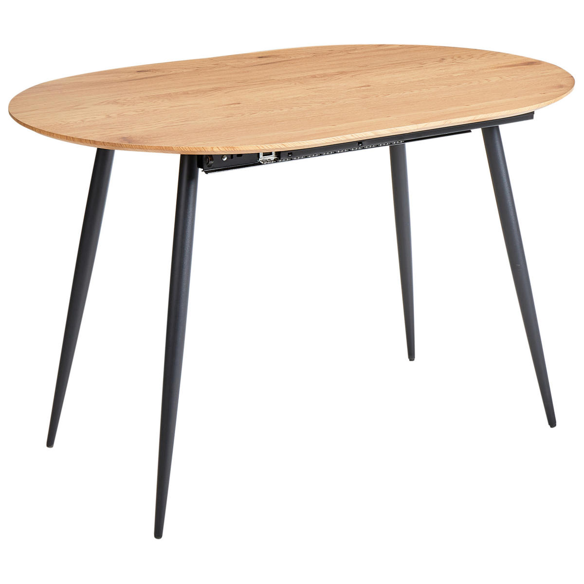 AUSZIEHBARER Braun Clavet - Hellbraun/Schwarz, Holzwerkstoff (120/80/77cm) - Beliani