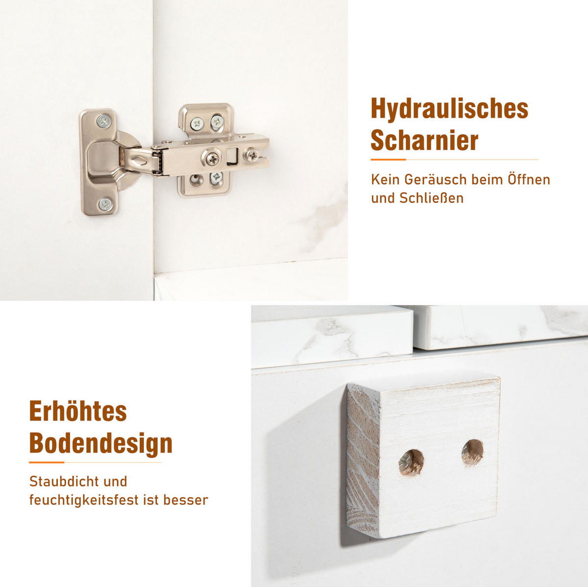 SIDEBOARD 208/39.5/80 cm Weiß aus Holzwerkstoff mit 4 Türen und 2 Schubkästen - Weiß, Holzwerkstoff (39.5/80/208cm) - OKMYHOME