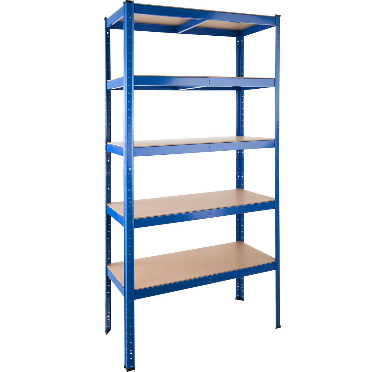 SCHWERLASTREGAL ,90,5 x 40,5 x 180,5 cm,blau - Blau, Metall (40.5/180.5/90.5cm) - tectake