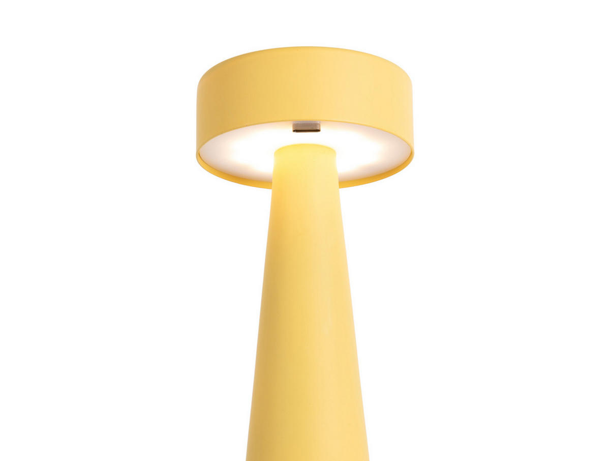TISCHLAMPE LED Ring 6/6/16 cm - Gelb, Metall (6/6/16cm) - Leitmotiv