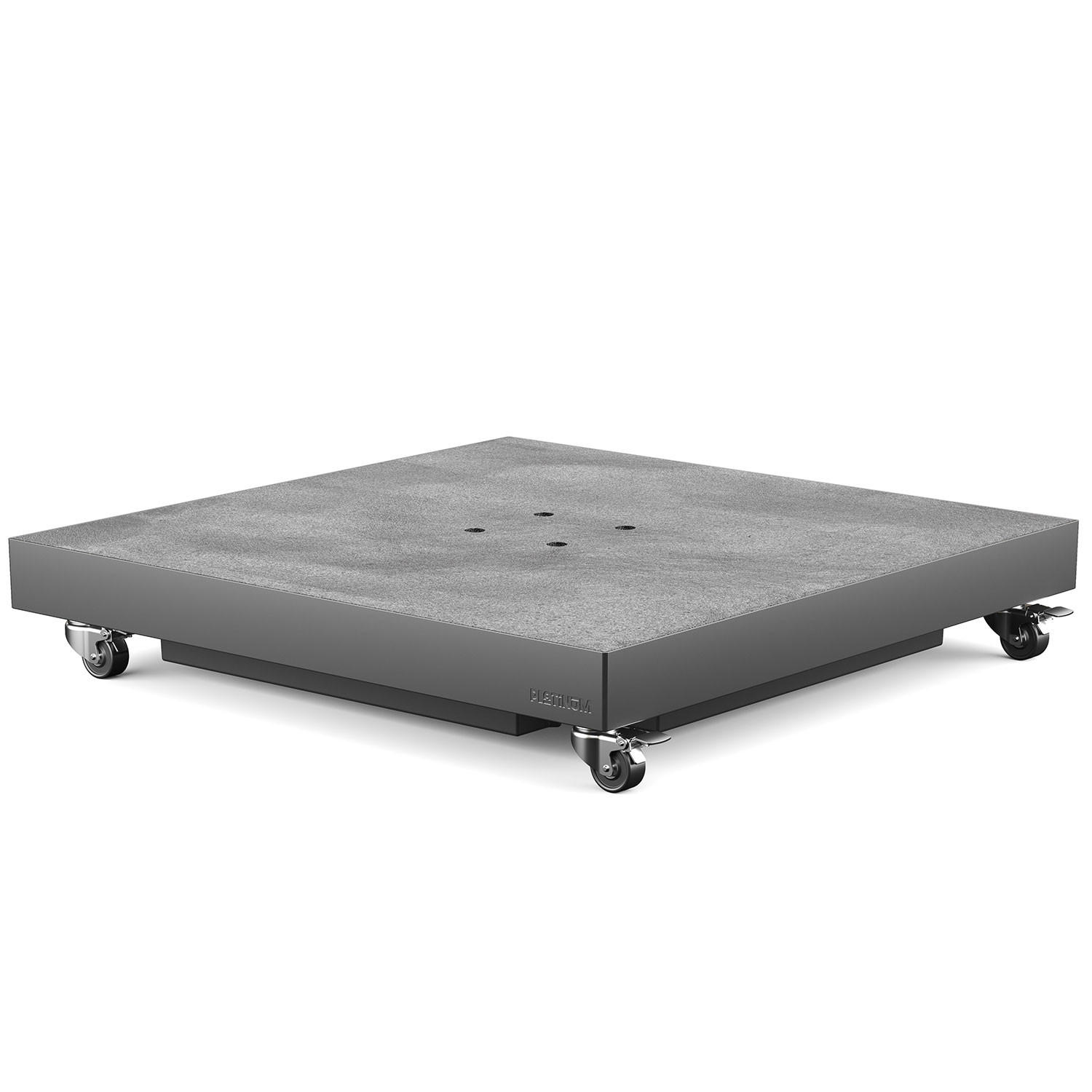 SCHIRMSTÄNDER Sonnenschirmständer Ceramic mit Sand befüllbar für Ampelschirme 90 kg - Anthrazit, Metall (81/81cm) - Platinum