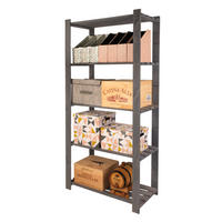 HOLZREGAL PINEPEAK 170x80x38cm 5 Fachboden 1,2cm dickes Kiefernholz Grau - Grau, Holz (80/170/38cm) - PROREGAL