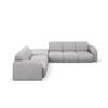 ECKSOFA links Molino aus strukturiertem Stoff hellgrau 6 Sitzplätze - Hellgrau, Textil (250/315cm) - Micadoni