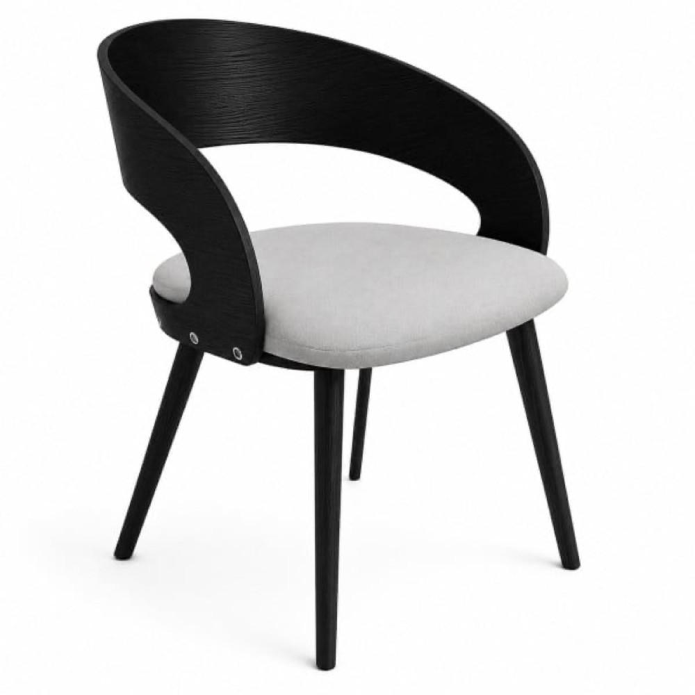 STUHL Schwarz 105 - Schwarz, Holzwerkstoff (52/48/47cm) - Sepro Meble